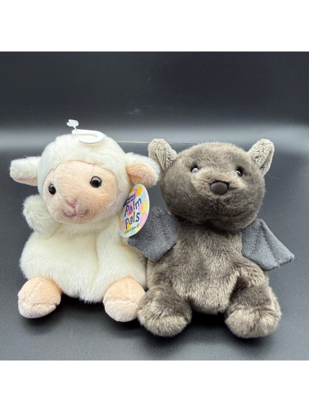 Aurora Pam Pals Lot of 2 Lamb Bat Plush Bean Bag Stuffed Animal Toy 5"
